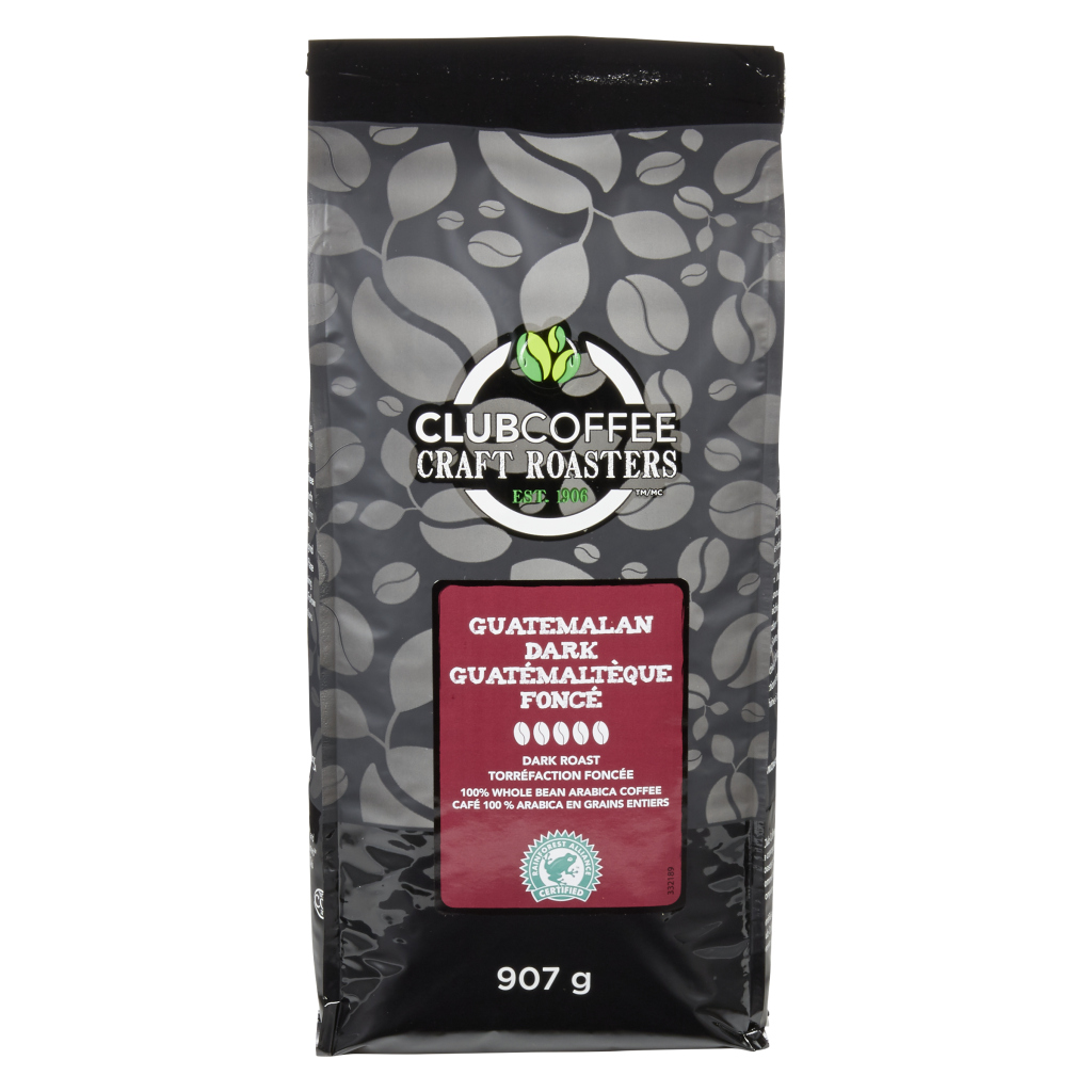 Craft Roasters Guatemalan Dark Whole Bean Bag - Club Coffee